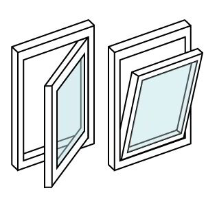 Abatible oscilobatiente